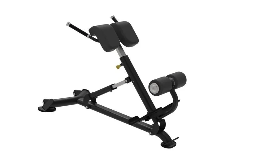 Hyperextension Bänk Justerbar Stål Svart, variant 68-507007B