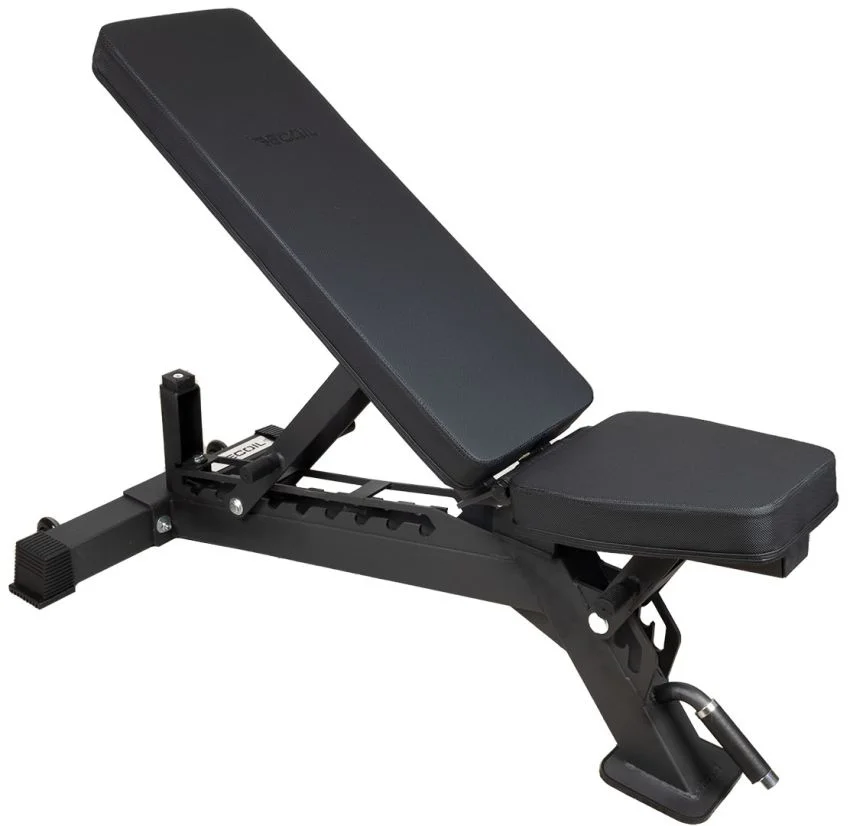 Recoil Träningsbänk Justerbar Maxvikt 1200kg Stål Svart Pro – Rec12373D